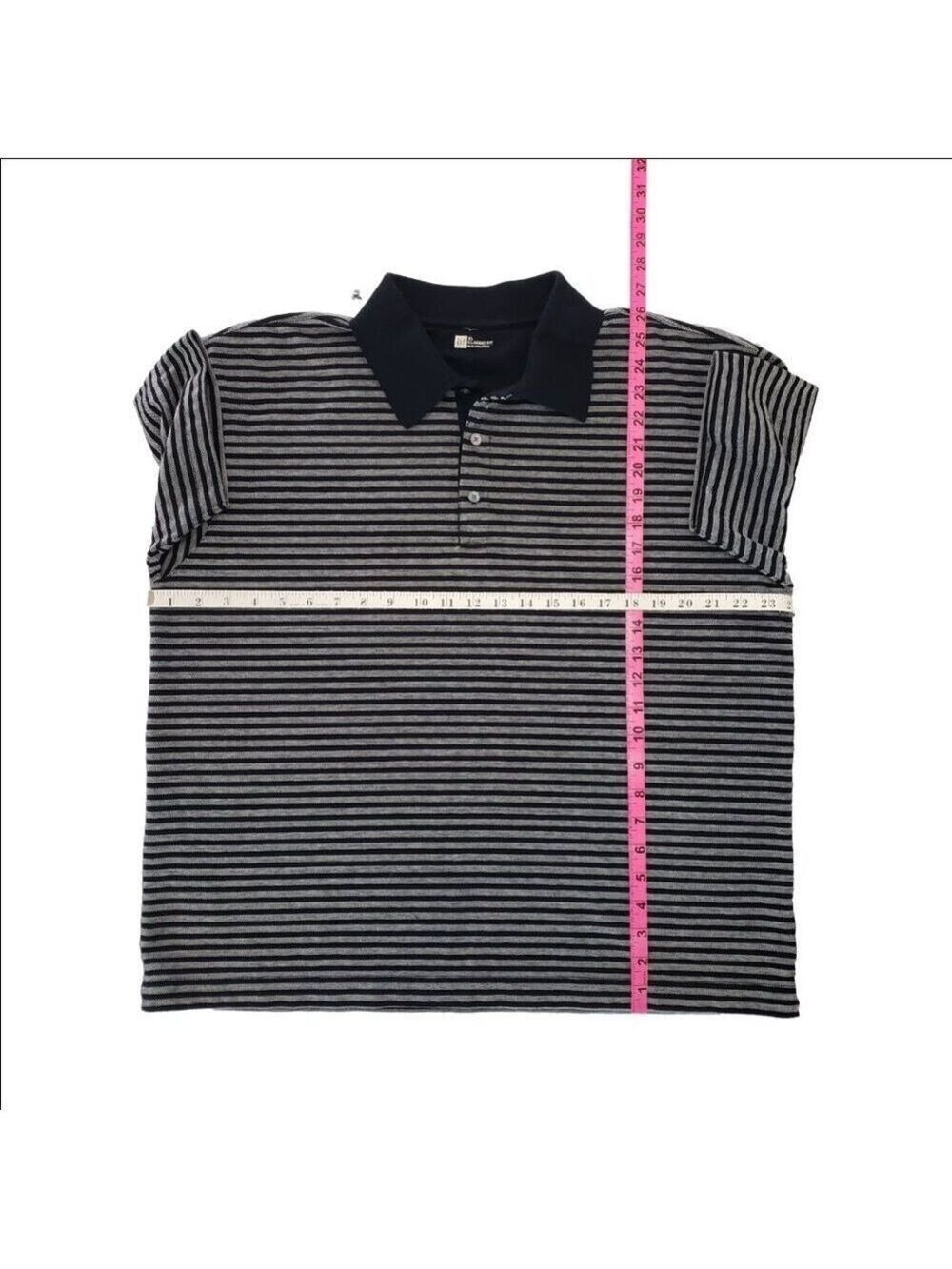 GAP Men’s Classic Fit Striped Cotton Polo Shirt XL - Picture 6 of 9